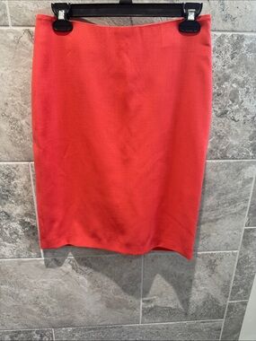 Giorgio Armani Tailored Pencil Skirt Coral Pink